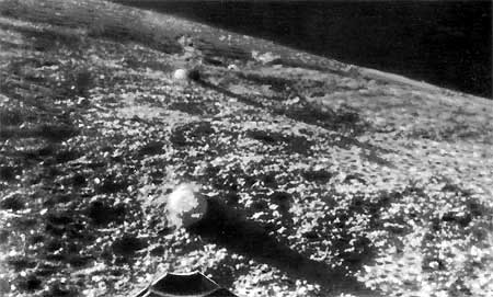 Панорама лунной поверхности, впервые переданная «Луной-9»